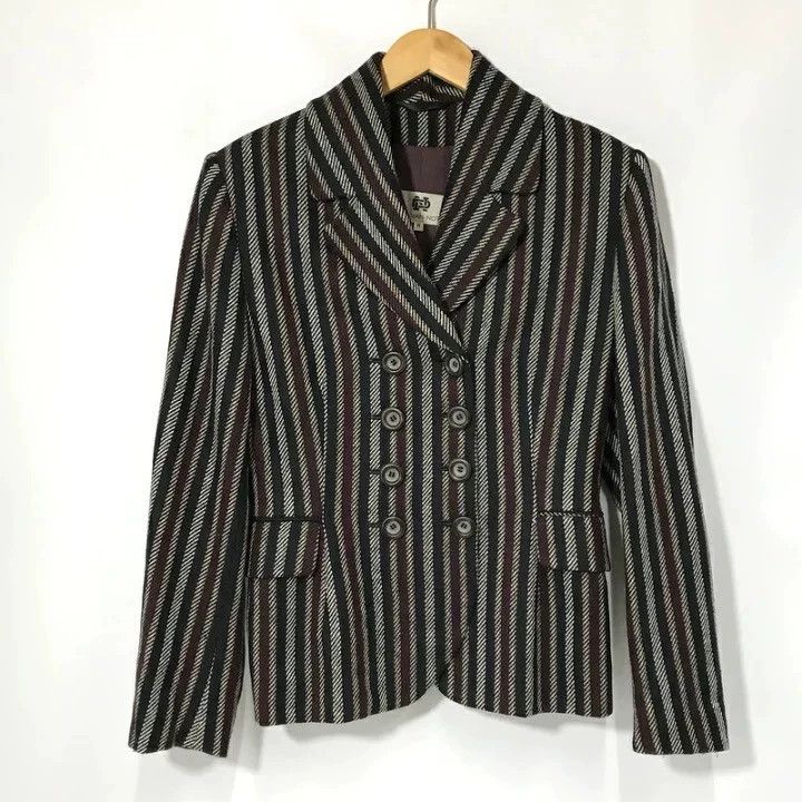 Dries Van Noten dries van notenDouble-breasted striped jacket 2503-Nextarro Size US M / EU 48-50 / 2 - 1 Thumbnail