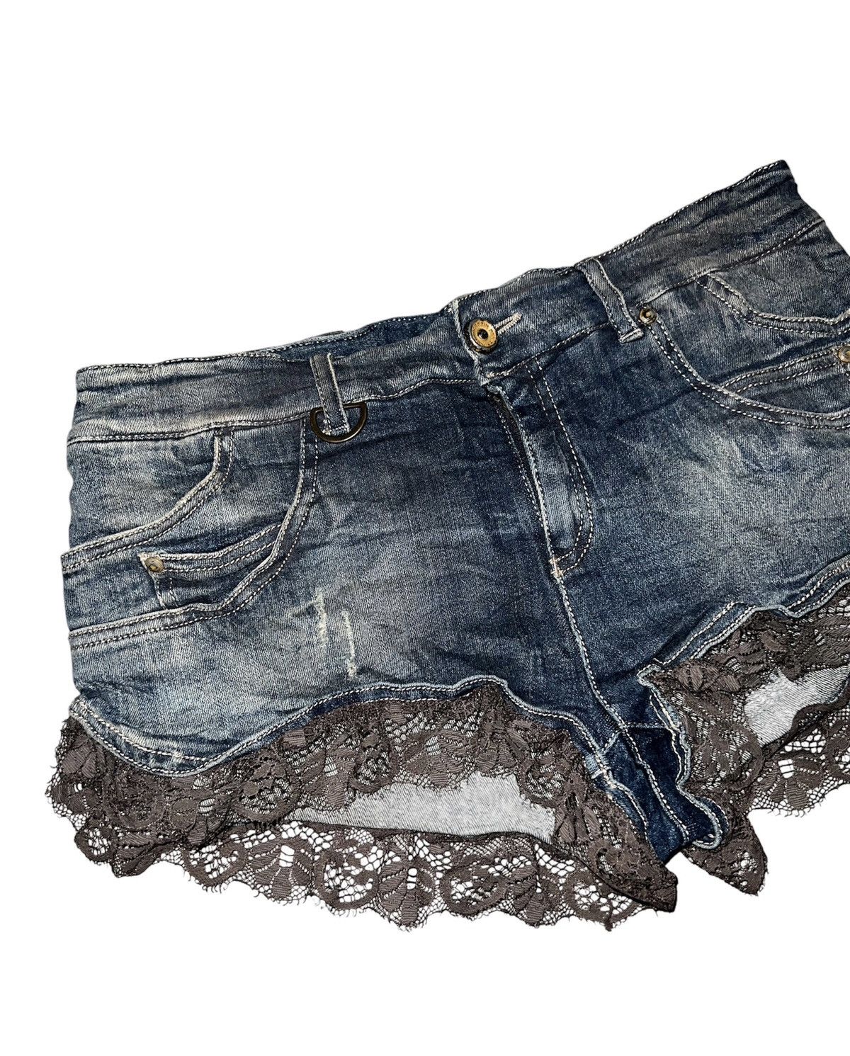 Seditionaries Rare MARIAGRAZIA PANIZZI micro shorts ☠️👾 Size 25" / US 0 / IT 36 - 7 Thumbnail