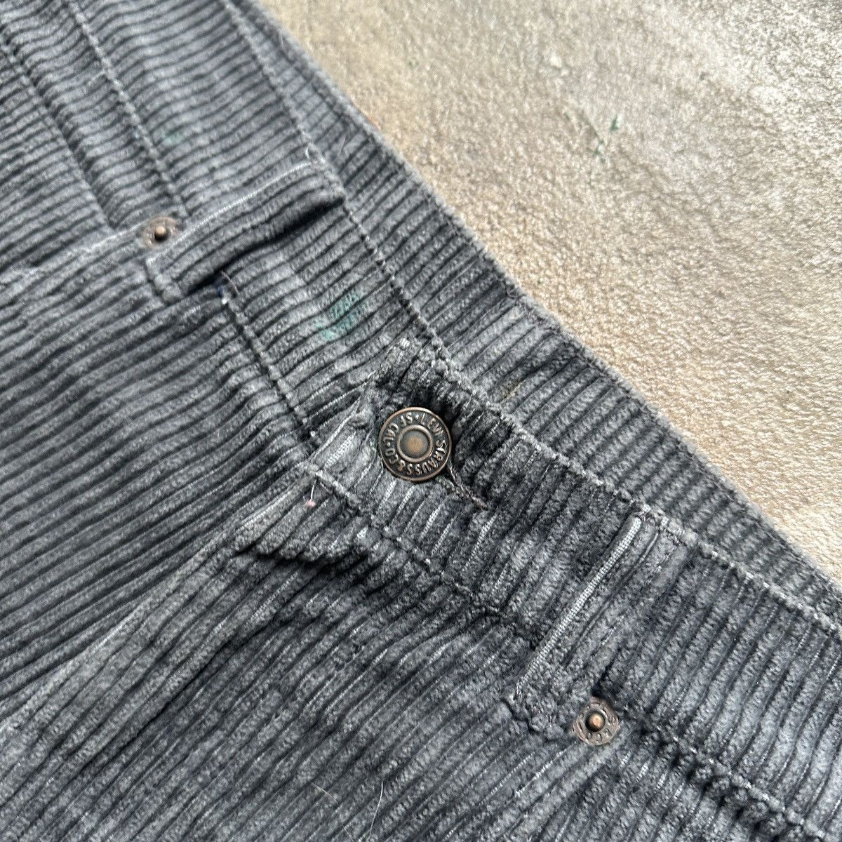 Levi's Vintage Levi’s Corduroy Velvet Gray Pants Size 24" / US 00 / IT 34 - 4 Thumbnail