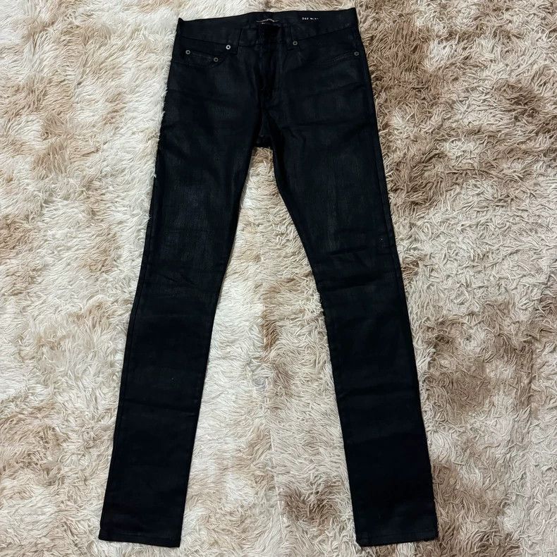 Saint Laurent Paris Saint Laurent Paris Saint Laurent Waxed Denim Pants Size 2 Size US 29 - 2 Thumbnail