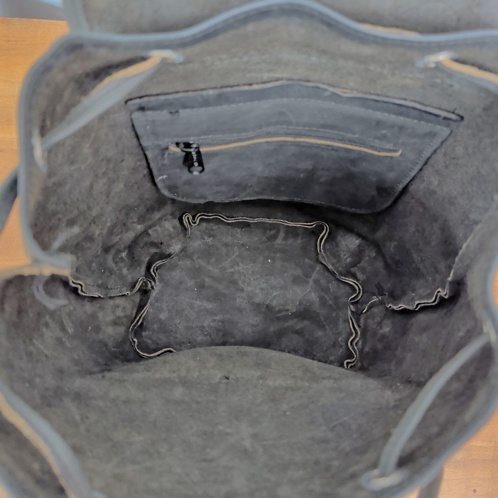 Vintage Vintage Heavy Leather Biker Saddlebag Style Backpack Size ONE SIZE - 2 Thumbnail