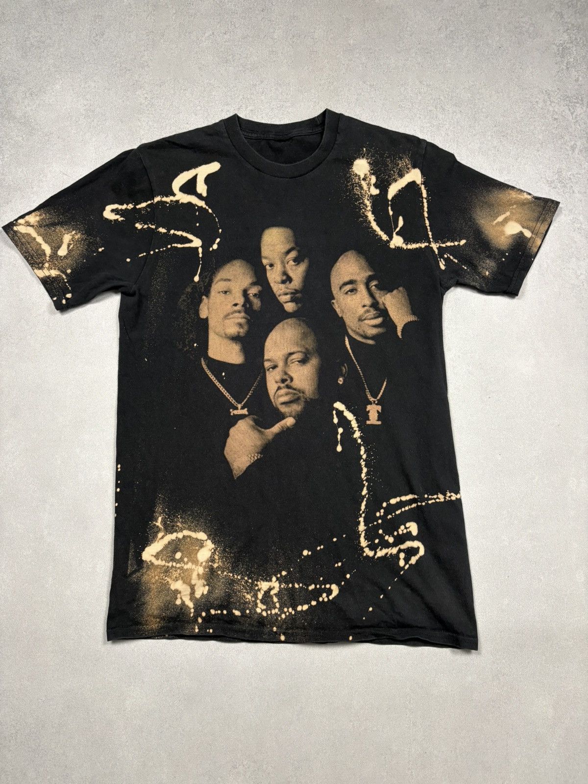 Rap Tees Vintage Death Row Records Bleach Tupac Snoop Dre Ice Cube M Size US M / EU 48-50 / 2 - 1 Thumbnail