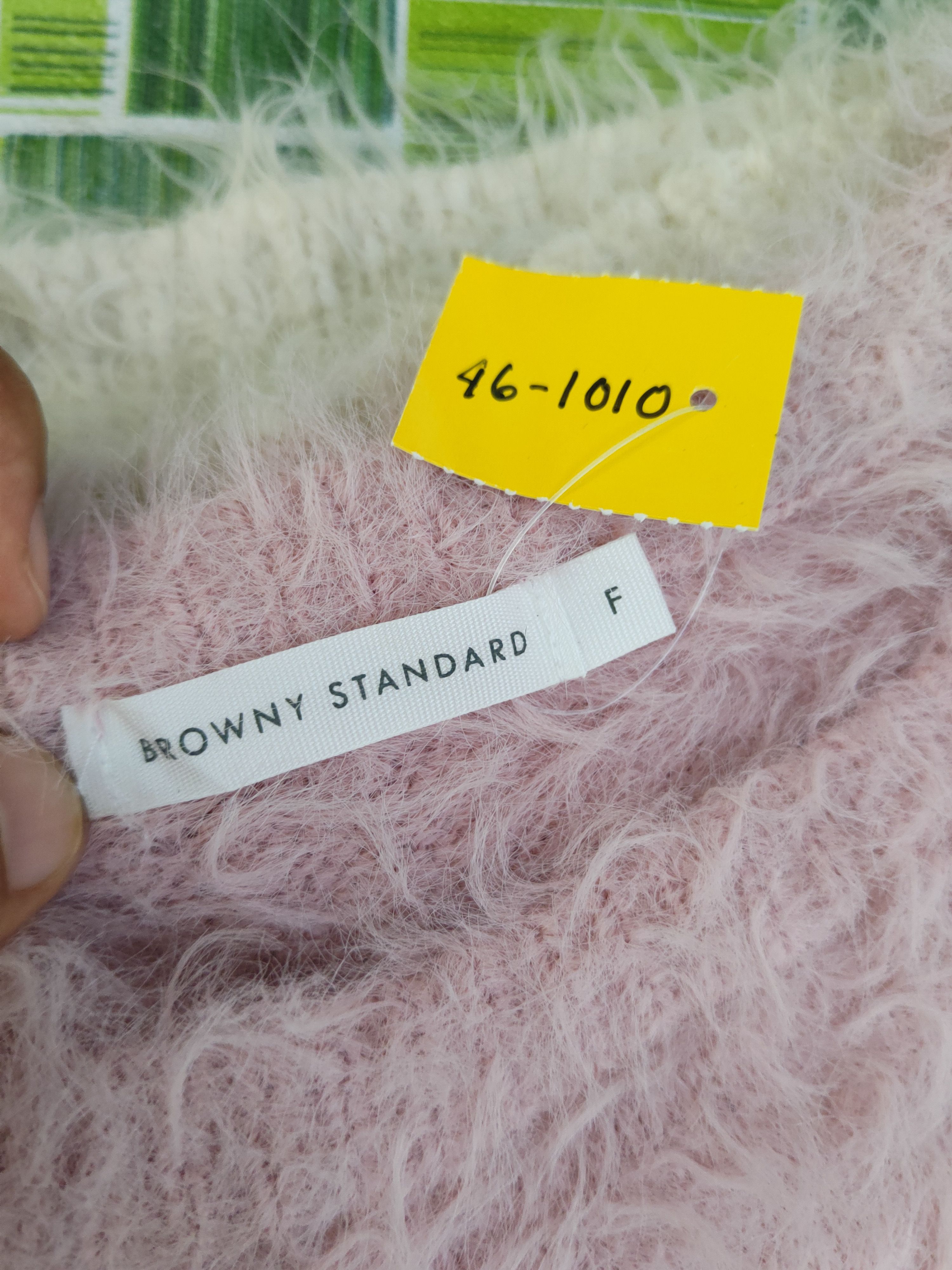 Japanese Brand DL Browny Standard Pink Fur Mohair Knitwear #46-1010 Size M / US 6-8 / IT 42-44 - 12 Thumbnail