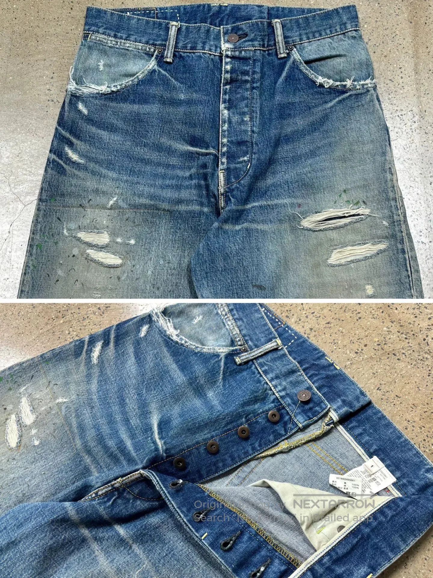 Visvim visvim ict hakama pants crash denim. Size US 43 - 4 Thumbnail