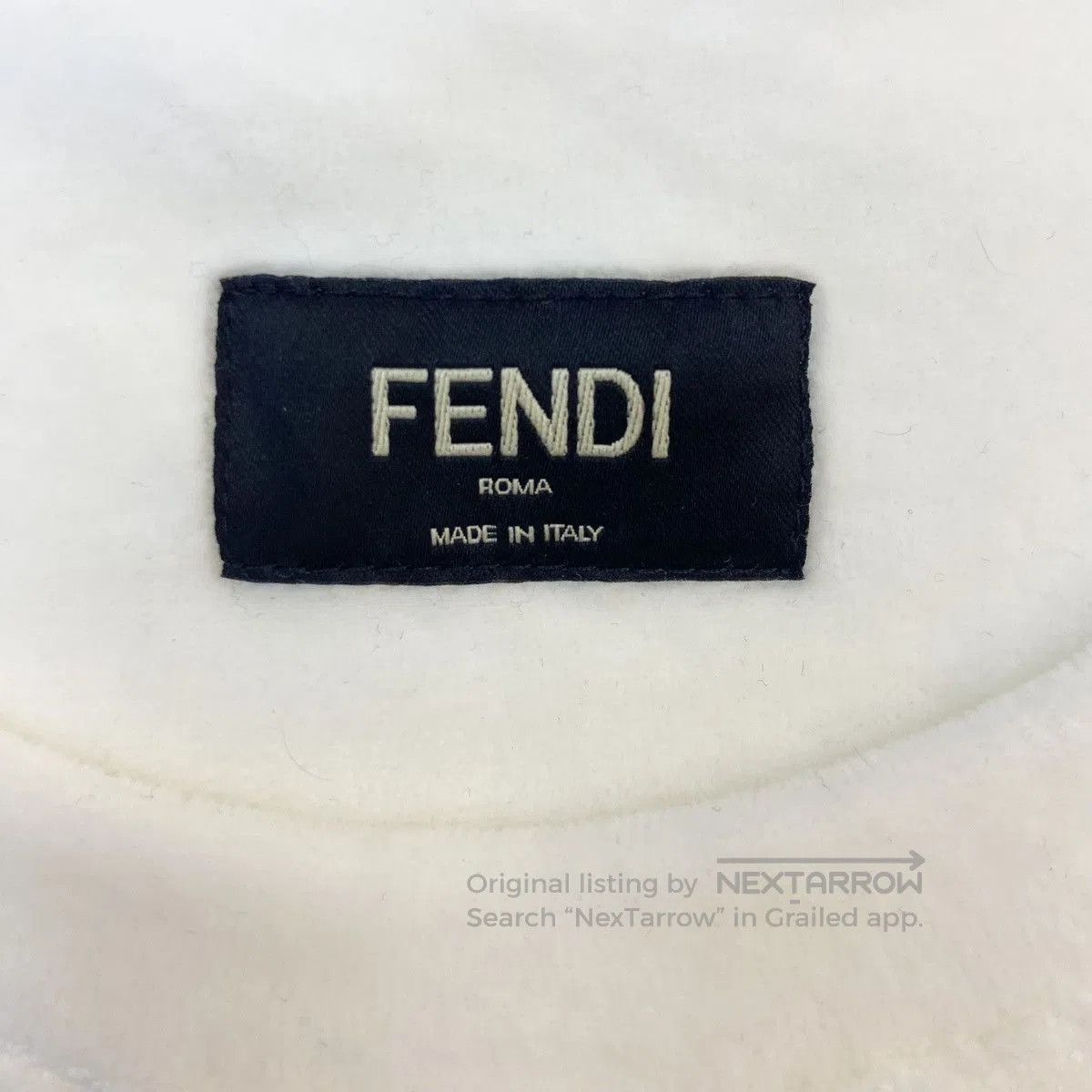 Fendi White Short Sleeve Patterned T. Size US M / EU 48-50 / 2 - 6 Thumbnail