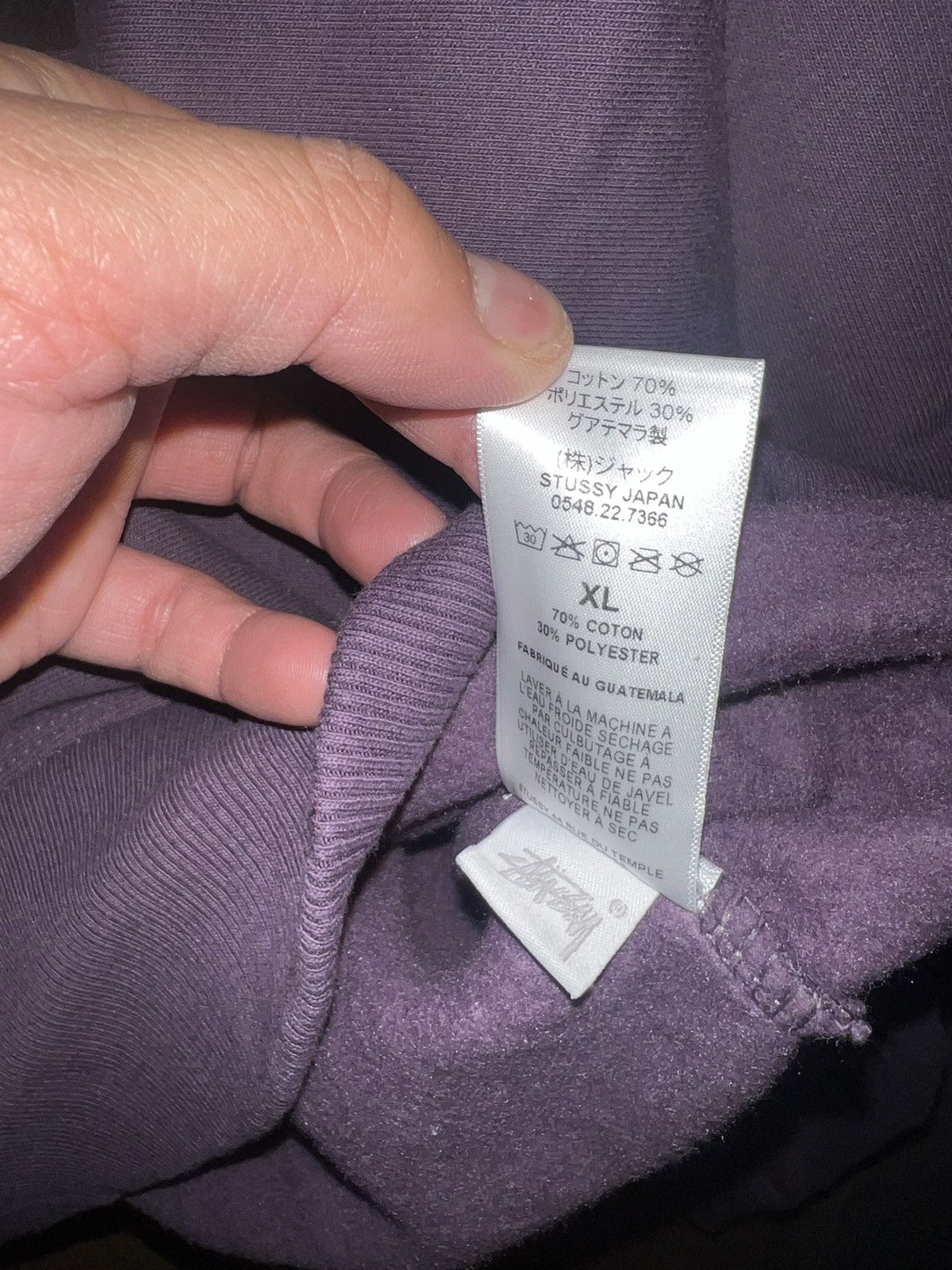 Stussy Stussy No. 4 Purple Crewneck Sz XL Size US XL / EU 56 / 4 - 4 Thumbnail