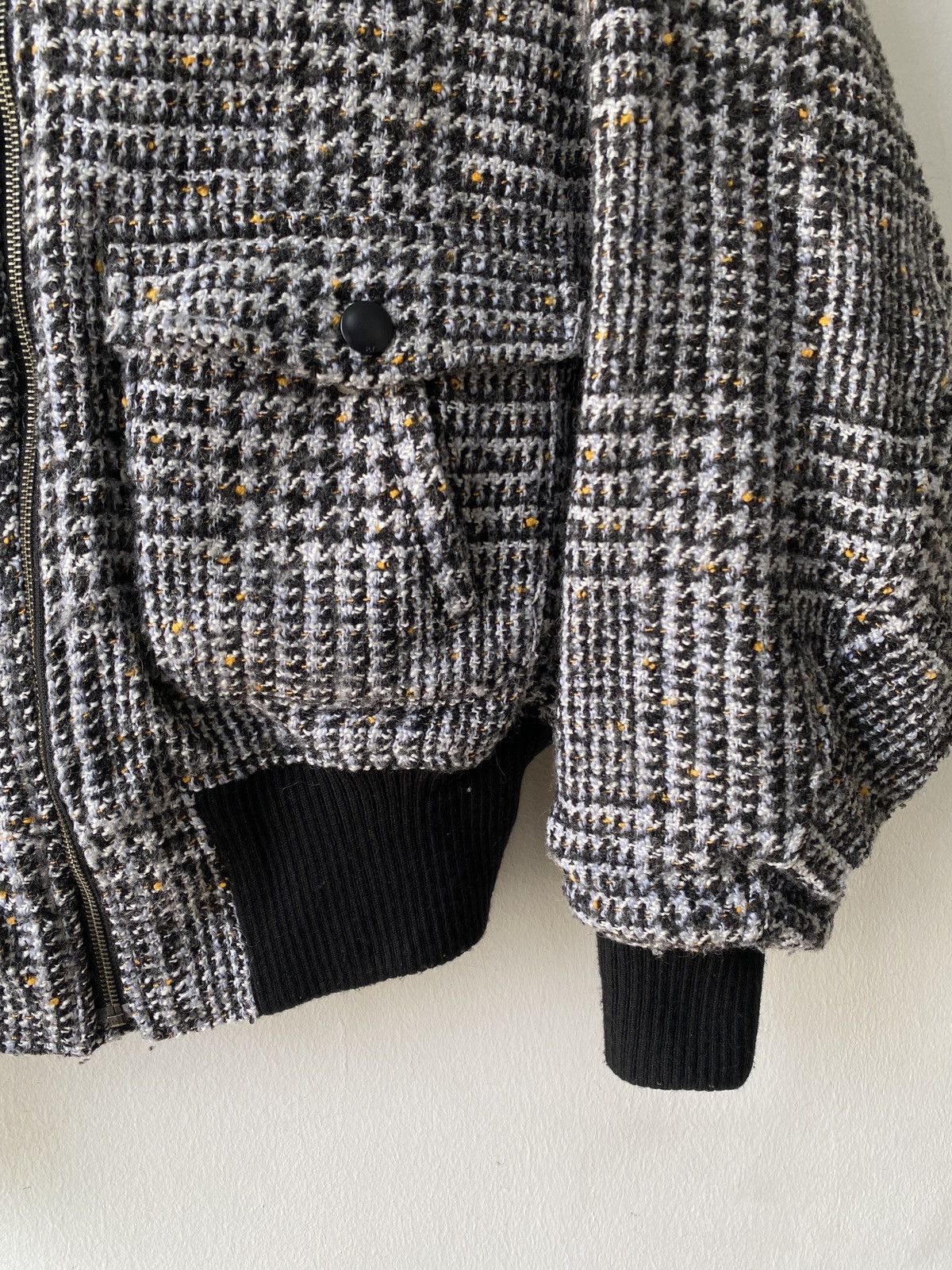Japanese Brand × Le Grande Bleu (L.G.B.) SLY Japan Knit Wool Design Fur Zipper Jacket Size US L / EU 52-54 / 3 - 10 Thumbnail