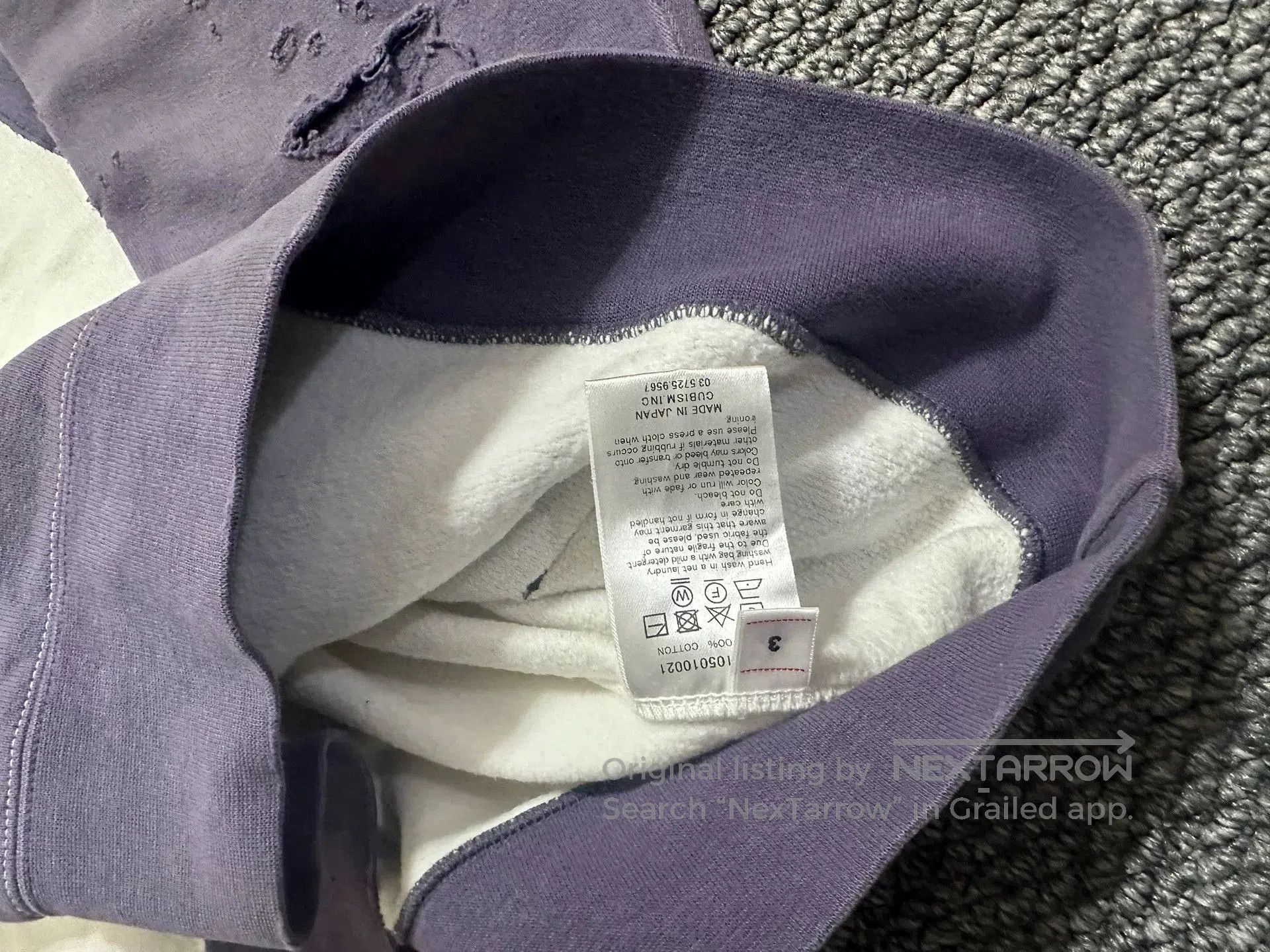 Visvim visvim Distressed Hoodie Size 3 Jumbo Fit. Size US L / EU 52-54 / 3 - 3 Thumbnail