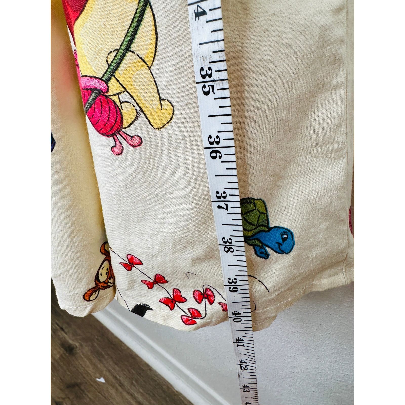 Other Vintage Cream Winnie The Poo Print Apron Dress Small Size S / US 4 / IT 40 - 11 Thumbnail