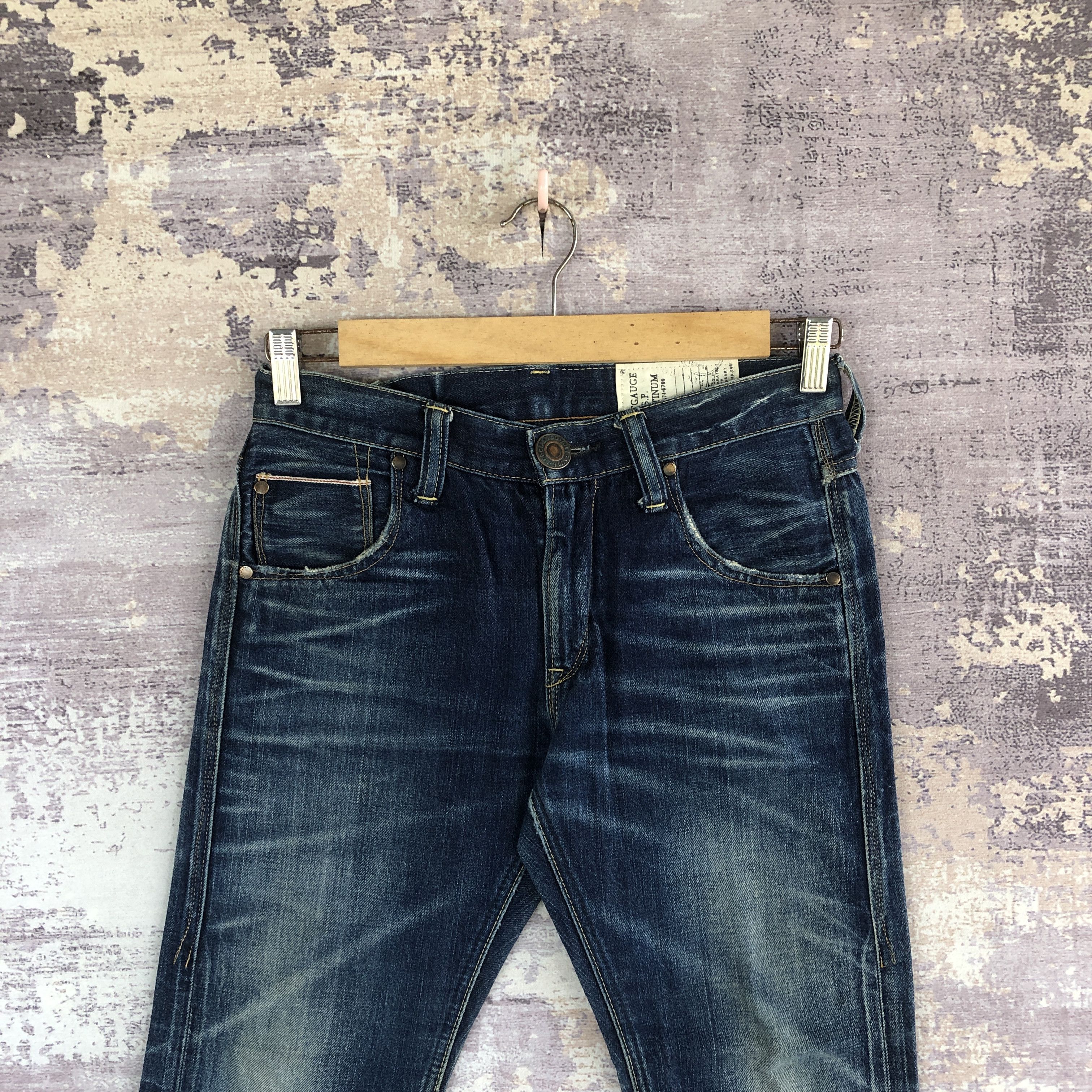 Japanese Brand Distressed Antgauge Fourmimesure Selvedge Jeans Denim Pants Size US 28 / EU 44 - 3 Thumbnail