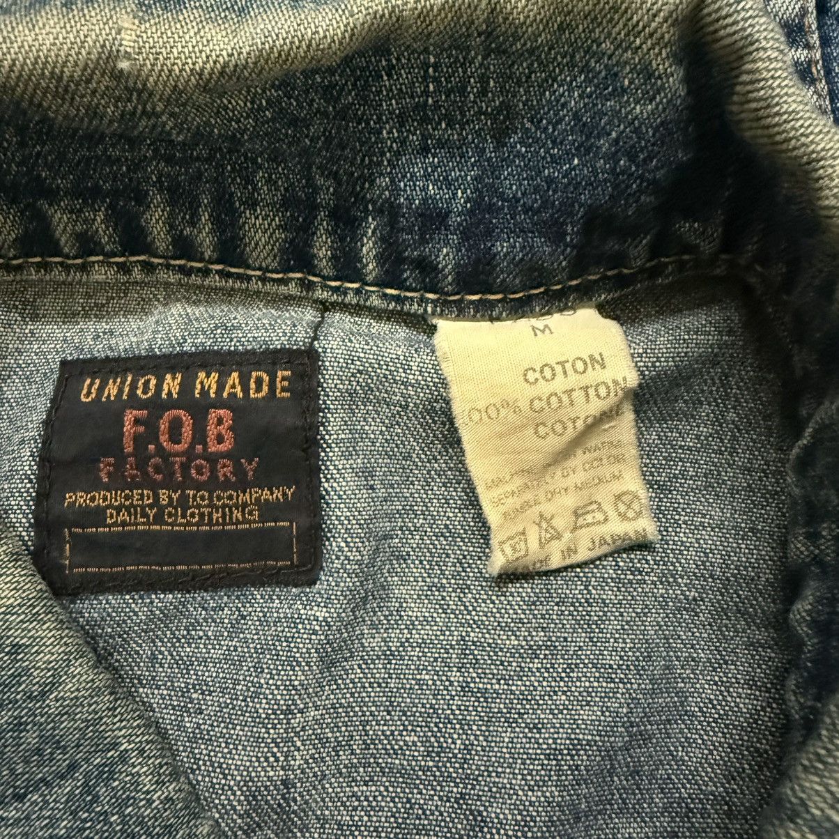 FOB Factory Vintage Fob Factory Union Made Denim Trucker Jacket Size US M / EU 48-50 / 2 - 10 Thumbnail