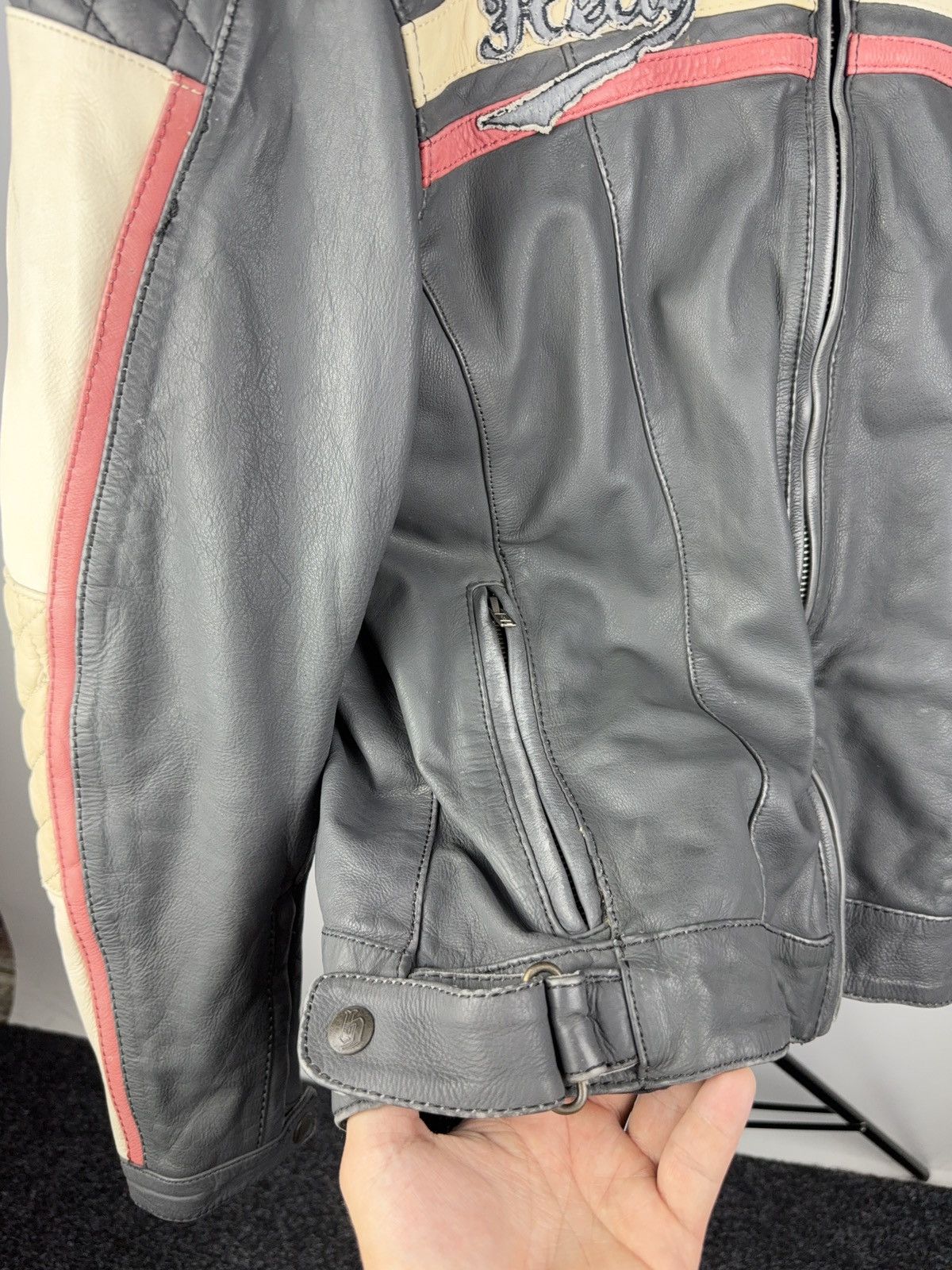 Harley Davidson Vintage 90s Retro HELD Leather Jacket Biker Moto Size US S / EU 44-46 / 1 - 12 Thumbnail