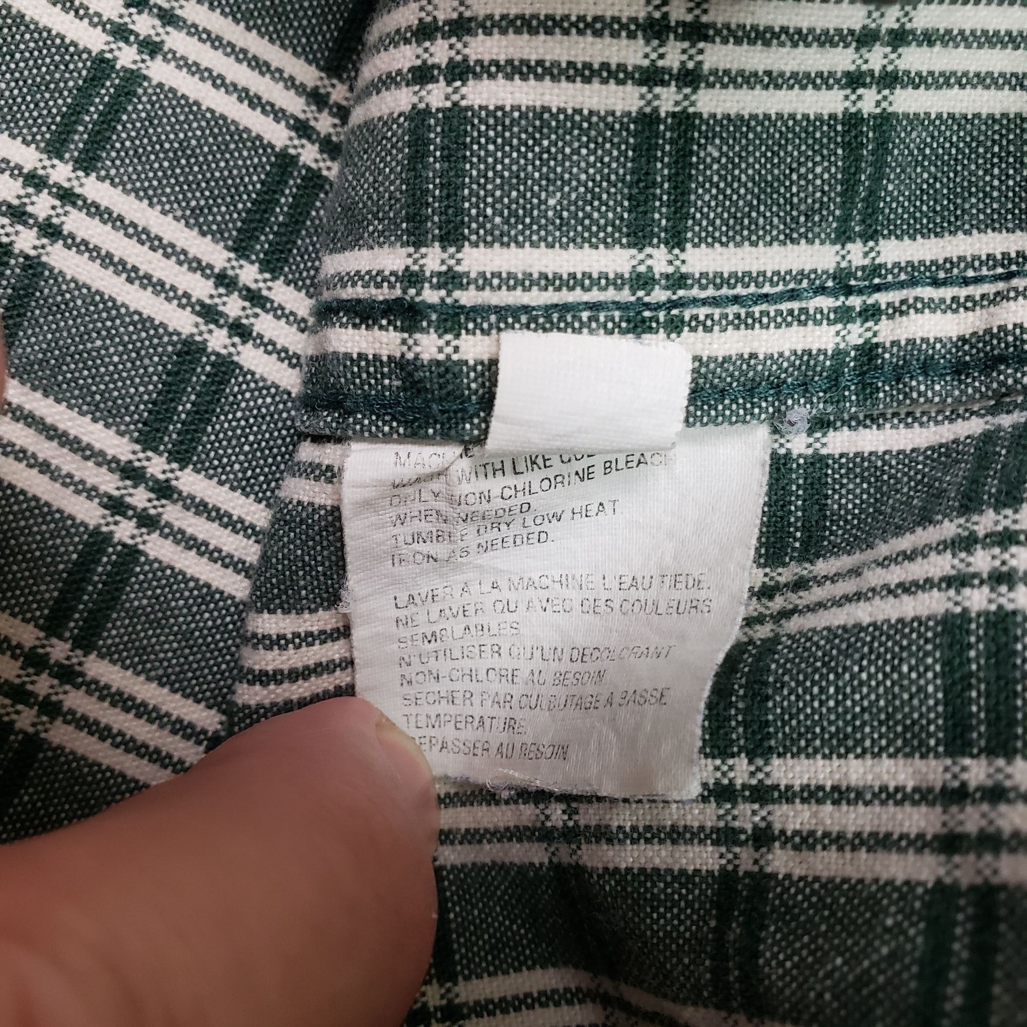 Eddie Bauer Eddie Bauer Long Sleeve Button Up Green/White Shirt Sz XL Size US XL / EU 56 / 4 - 6 Thumbnail
