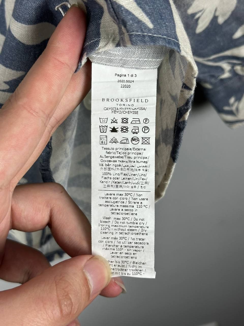 Brooksfield Luxury Brooksfield Torino Linen Summer Shirt Size US M / EU 48-50 / 2 - 10 Thumbnail