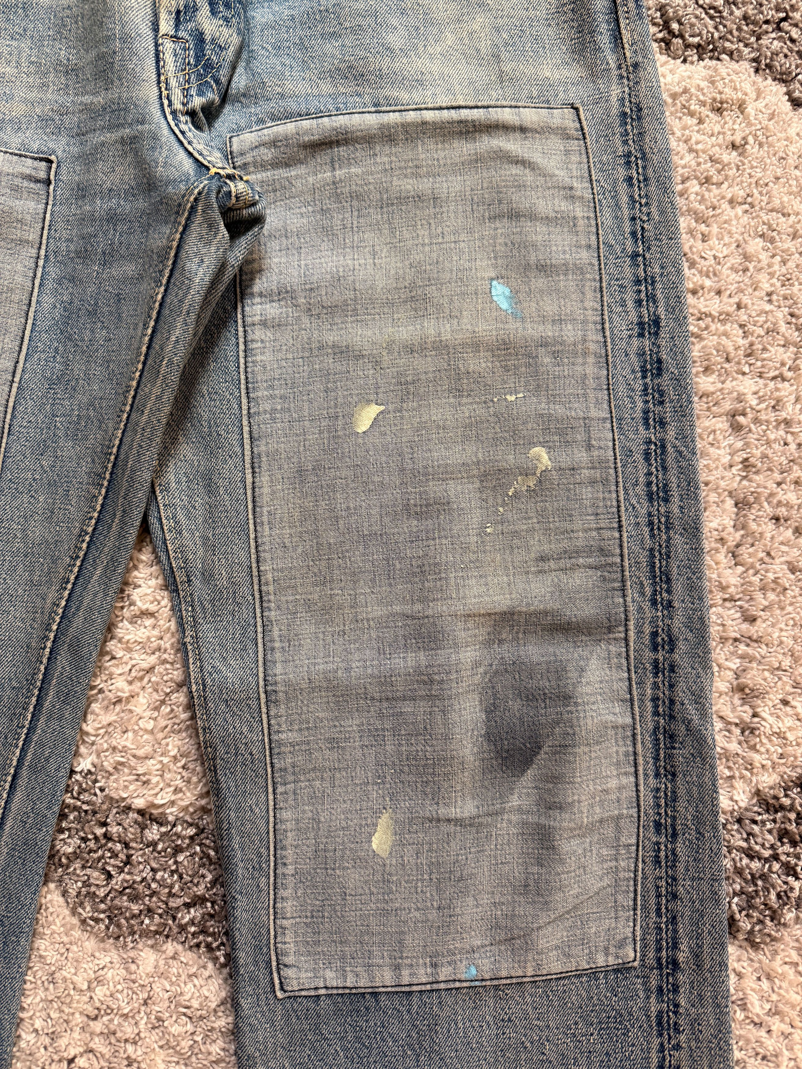 Japanese Brand × Vintage × Warehouse Warehouse Japan Double Knee Vintage Jeans Punk Grunge Chrome Size US 30 / EU 46 - 4 Thumbnail