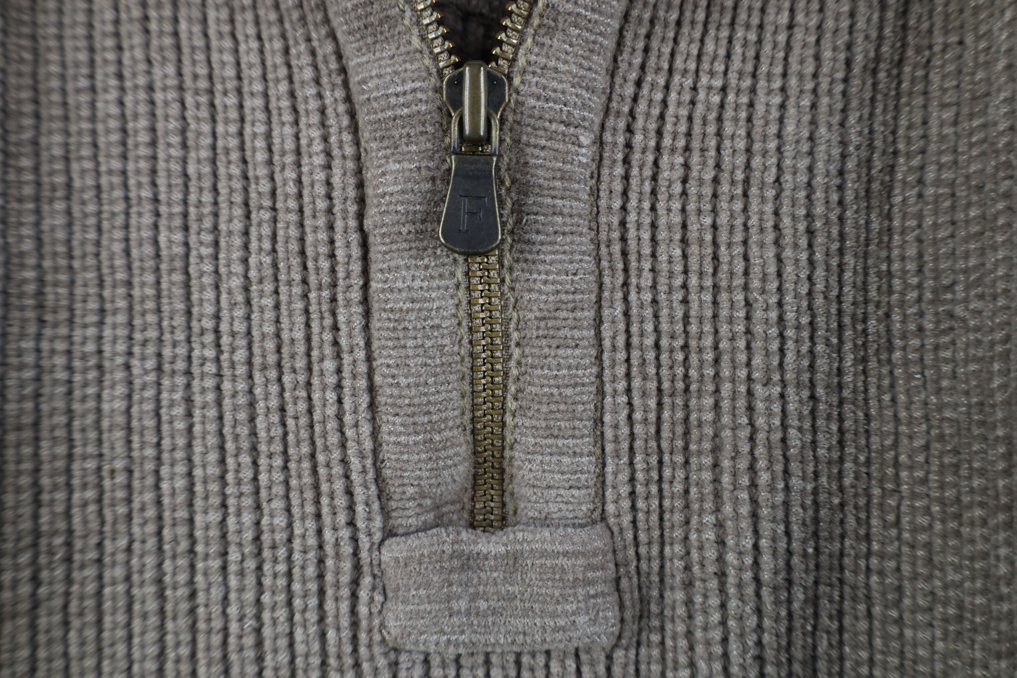 Vintage Vintage 90s Streetwear Fit Ribbed Fleece Half Zip Sweater Size S / US 4 / IT 40 - 5 Thumbnail