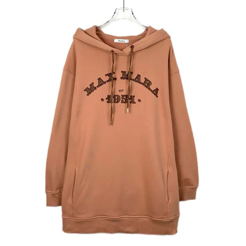Max Mara MaxMara Orange Cotton Women's Hoodie 0089 Size S / US 4 / IT 40 - 1 Thumbnail