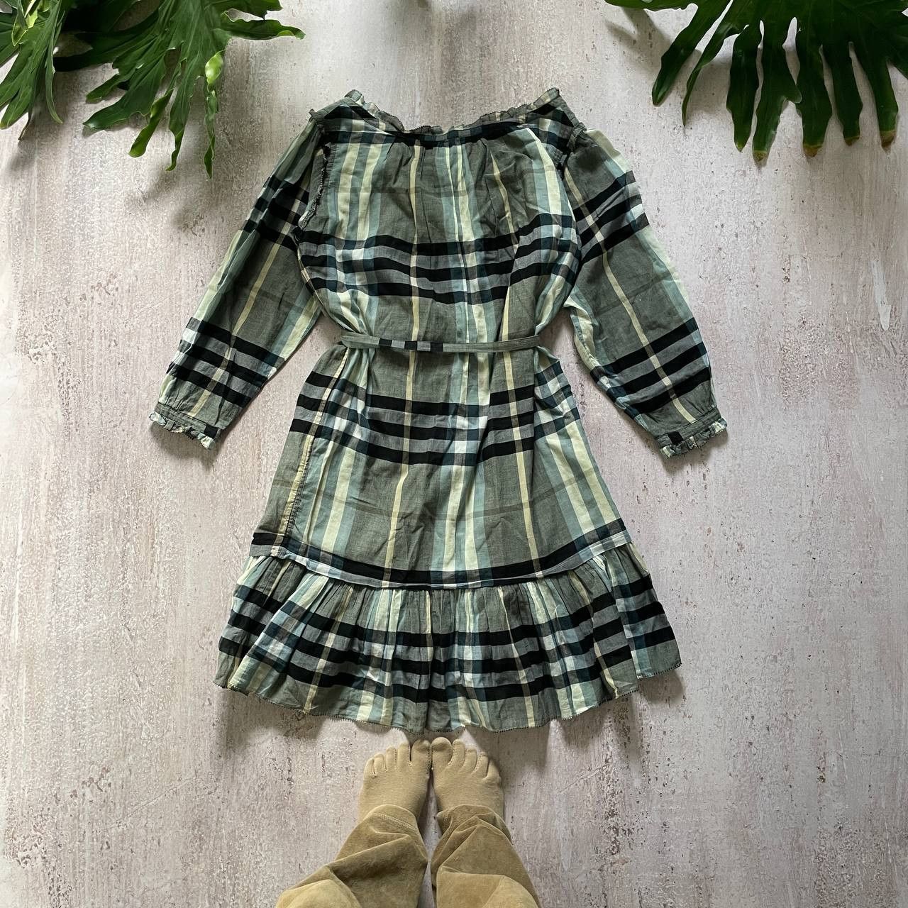 Burberry VINTAGE Y2K BURBERRY LONDON MIDI LIGHT DRESS Size S / US 4 / IT 40 - 2 Thumbnail