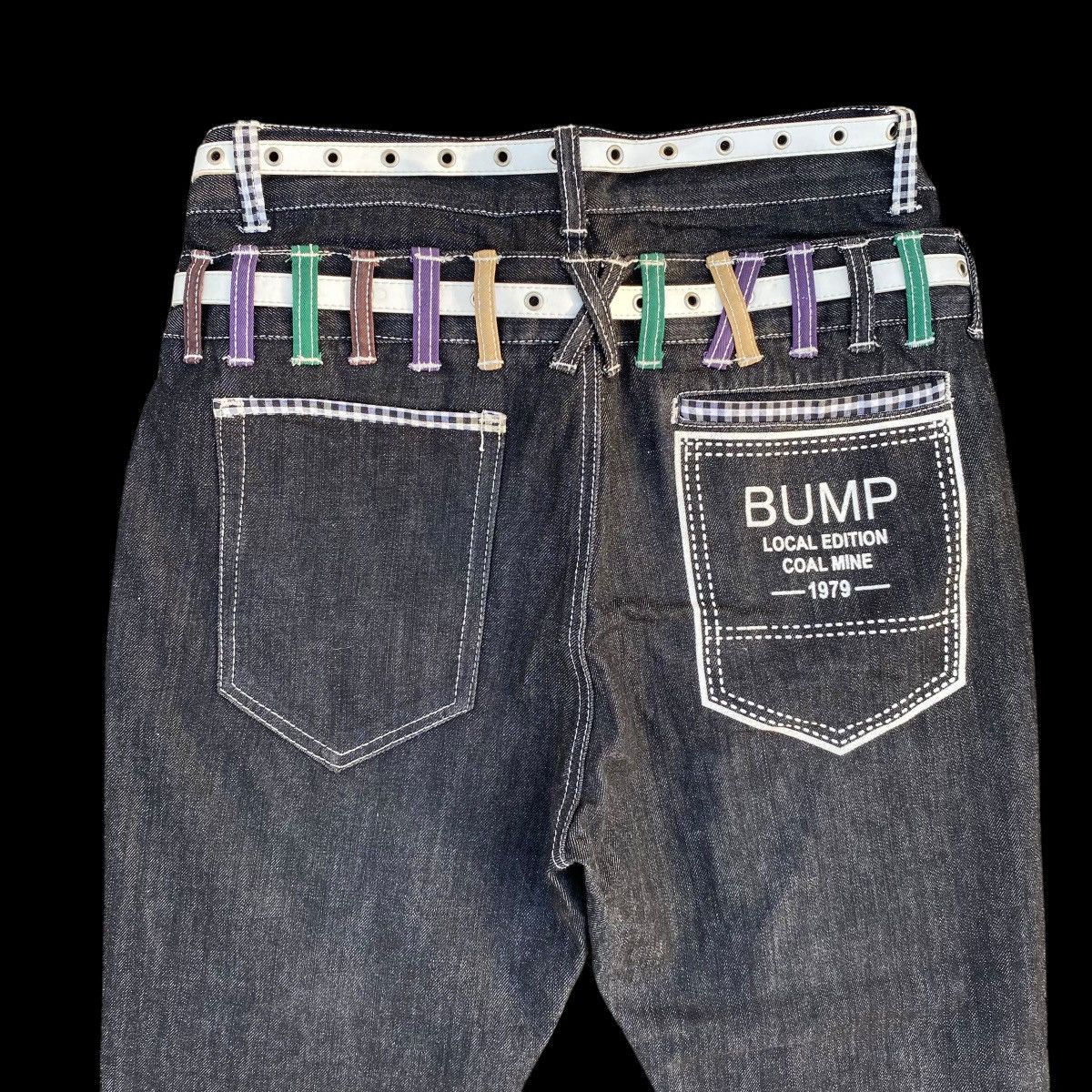 Hysteric Glamour × If Six Was Nine × Japanese Brand Rare Nylaus Double Waist With Belts Denim Jeans Size US 32 / EU 48 - 12 Thumbnail