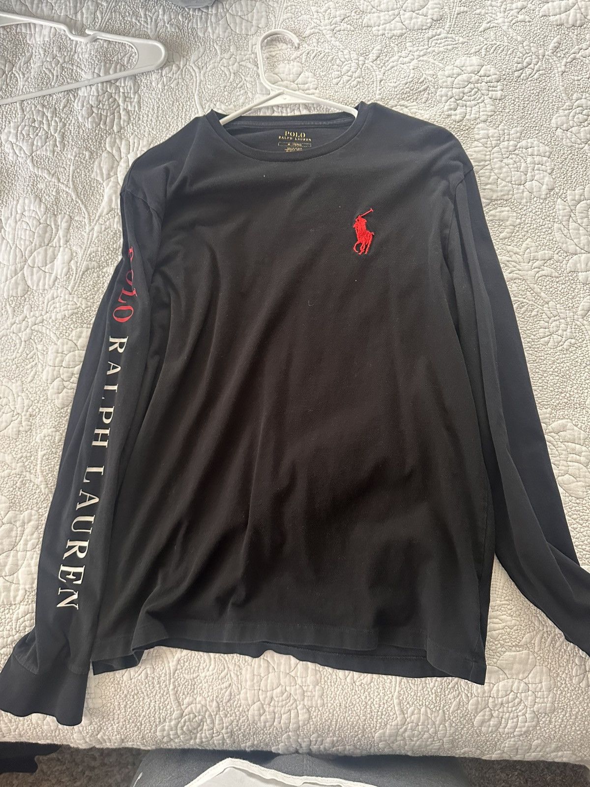Polo Ralph Lauren long sleeved black polo shirt Size US M / EU 48-50 / 2 - 1 Thumbnail
