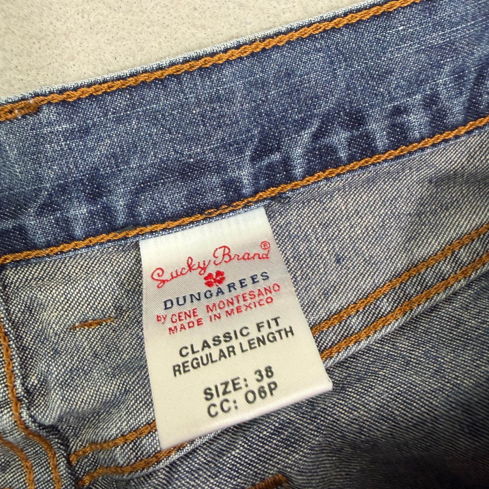 Lucky Brand Lucky Brand Rivington Jeans Men's 38x32 Blue Faded Denim Size US 38 / EU 54 - 4 Thumbnail