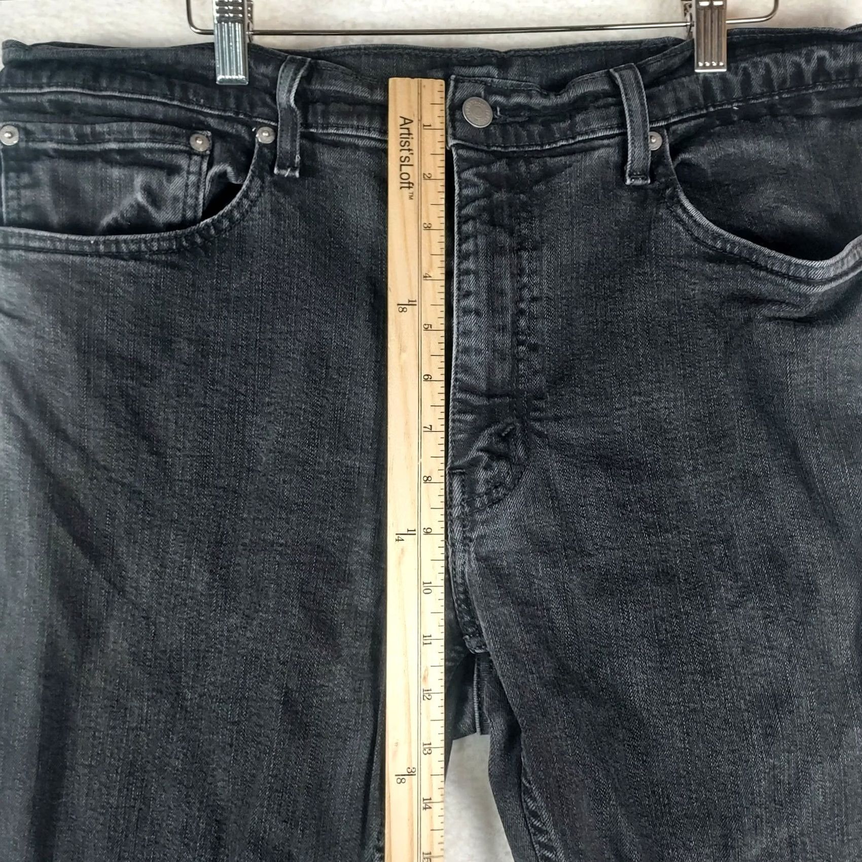 Levi's Levi’s 559 Relaxed Straight Jeans Men 38x34 Black Denim Charcoal 5-Pocket Cotton Med Rise Regular Black Mens jeans 559 Straight outfit? Size US 38 / EU 54 - 5 Thumbnail