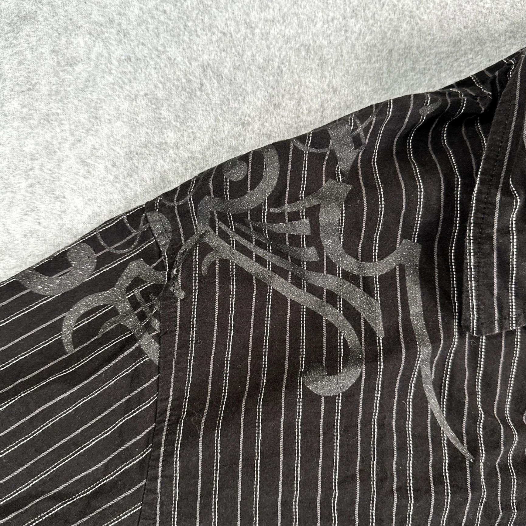 Southpole Southpole Shirt Mens 5XL Black Stripe Long Sleeve Tribal Graphic Button Front Size US XXL / EU 58 / 5 - 4 Thumbnail