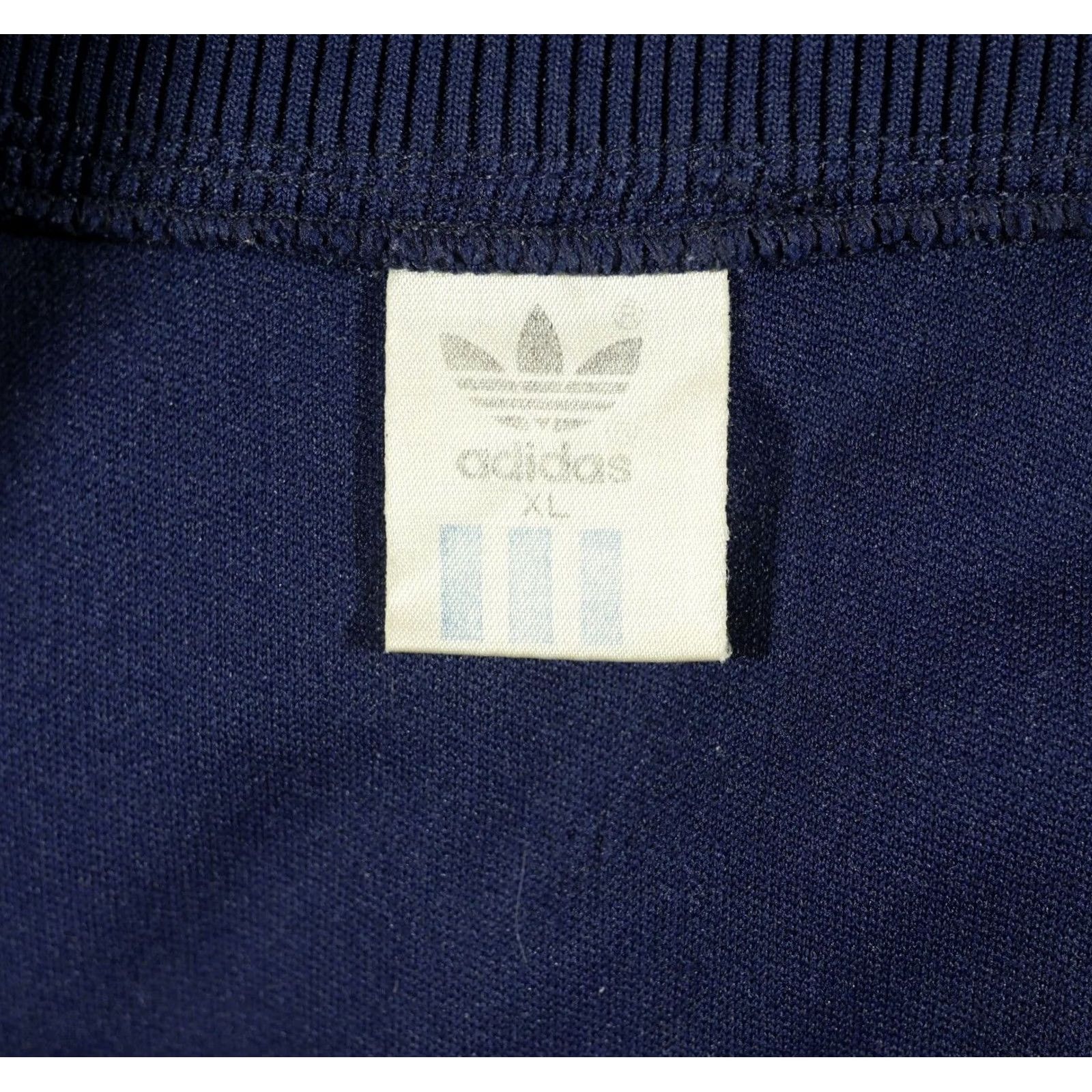 Adidas VINTAGE Adidas Jacket Mens XL Blue White Track 70s Sherwood Zip Size US XL / EU 56 / 4 - 4 Thumbnail