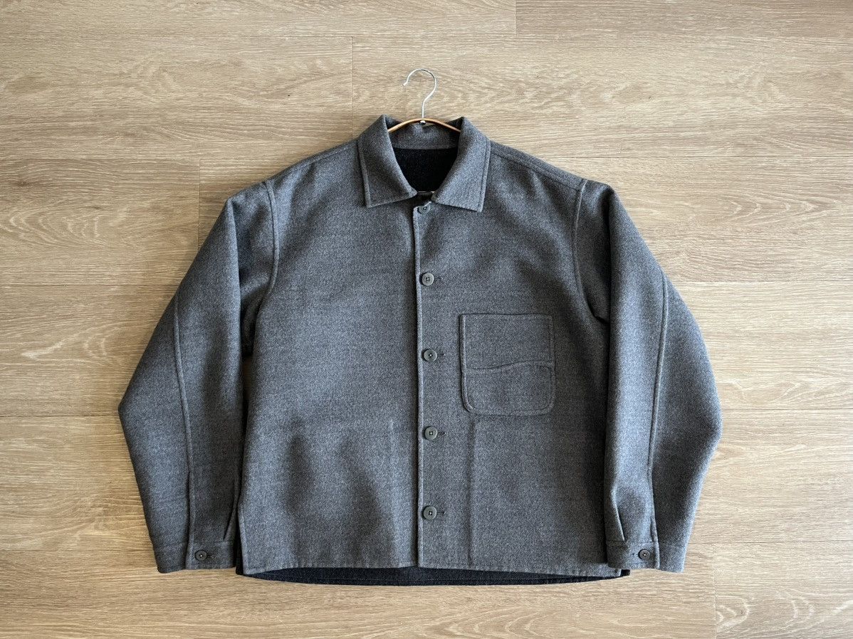 Stoffa Stoffa Split Seam Wave Jacket (Grey Brushed Merino Wool) Size US M / EU 48-50 / 2 - 1 Thumbnail