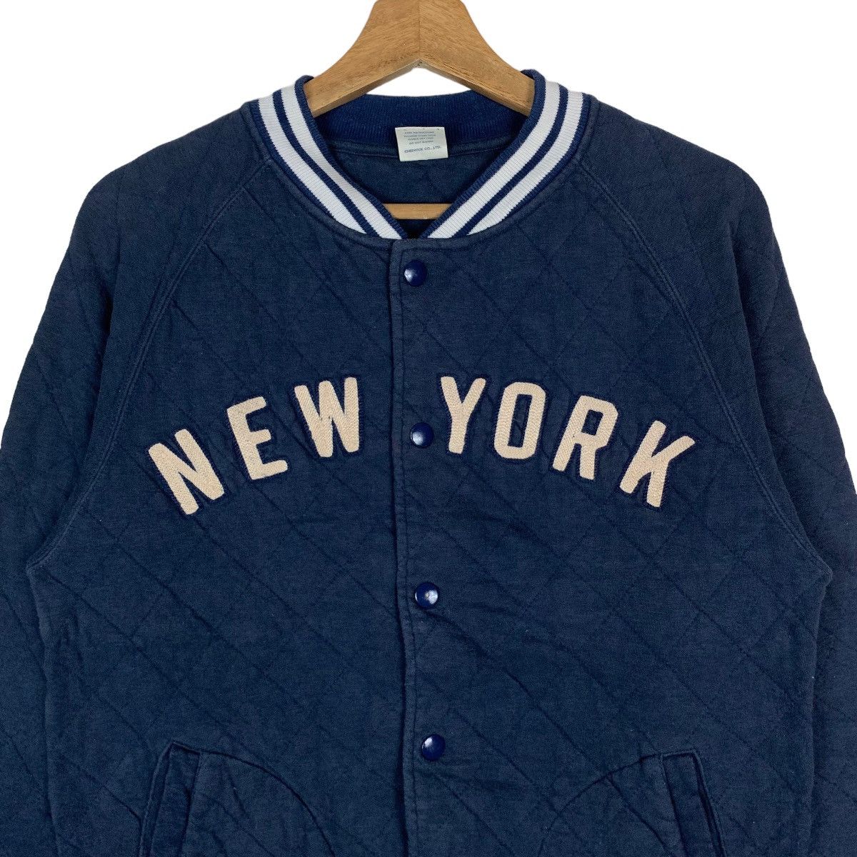 Vintage Cheswick Sports Wear New York Spell Out Snap Button