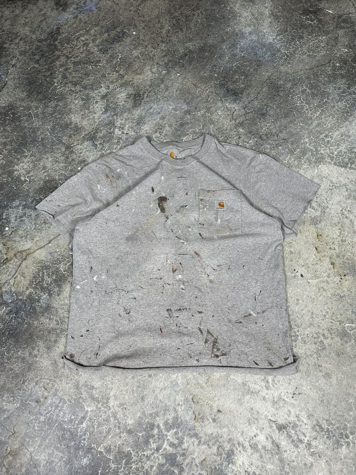 Carhartt × Vintage Vintage Carhartt Distressed Pocket Tee Size US M / EU 48-50 / 2 - 1 Thumbnail
