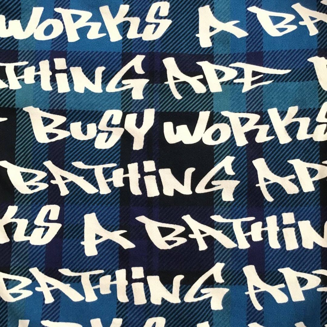 Bape BAPE GRAFFITI CHECK Shark Full Zip Hoodie a bathing ape Size US L / EU 52-54 / 3 - 2 Thumbnail