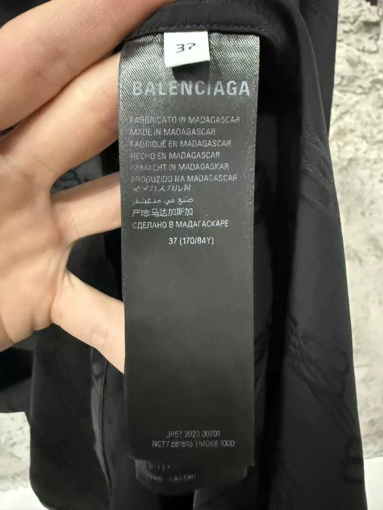 Balenciaga Balenciaga Silk Short Sleeve Shirt-2505 Size US M / EU 48-50 / 2 - 6 Thumbnail