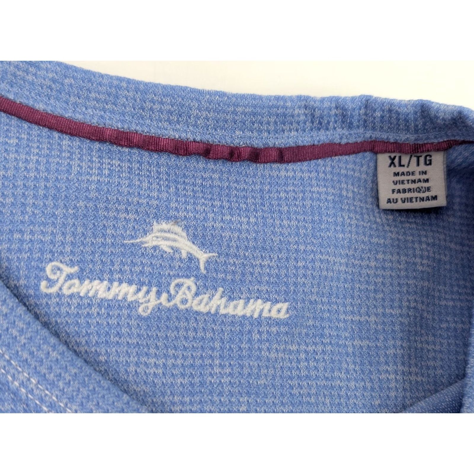 Tommy Bahama Tommy Bahama Shirt Men XL Sky Blue Sand Key V-Neck Modal Blend Comfort Size US XL / EU 56 / 4 - 5 Thumbnail