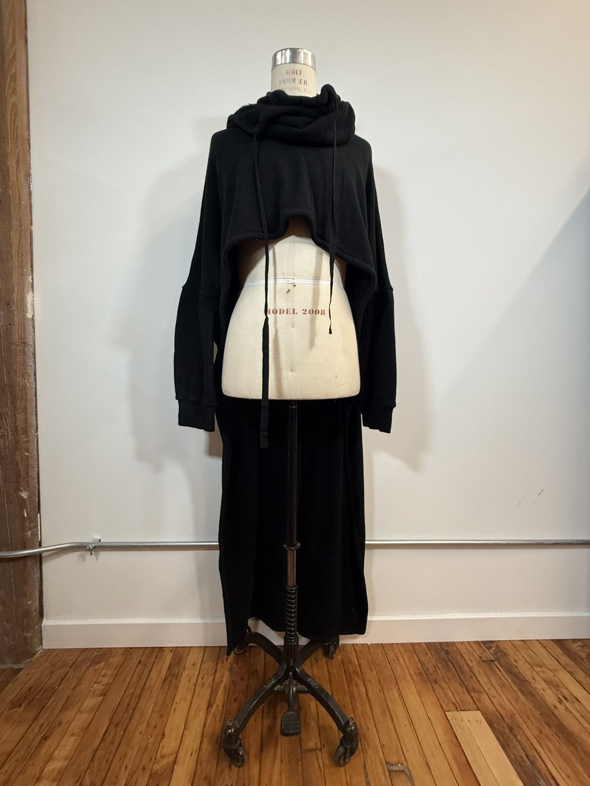 Ann Demeulemeester Ann Demeulemeester Plush Boucle Terry High-Low Hoodie - 38 Size XS / US 0-2 / IT 36-38 - 2 Thumbnail
