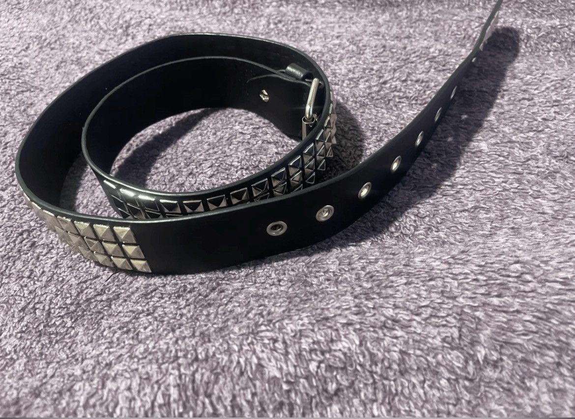 Japanese Brand × Vintage Y2K 2000s Gothic Leather Studded Belt Size ONE SIZE - 4 Thumbnail
