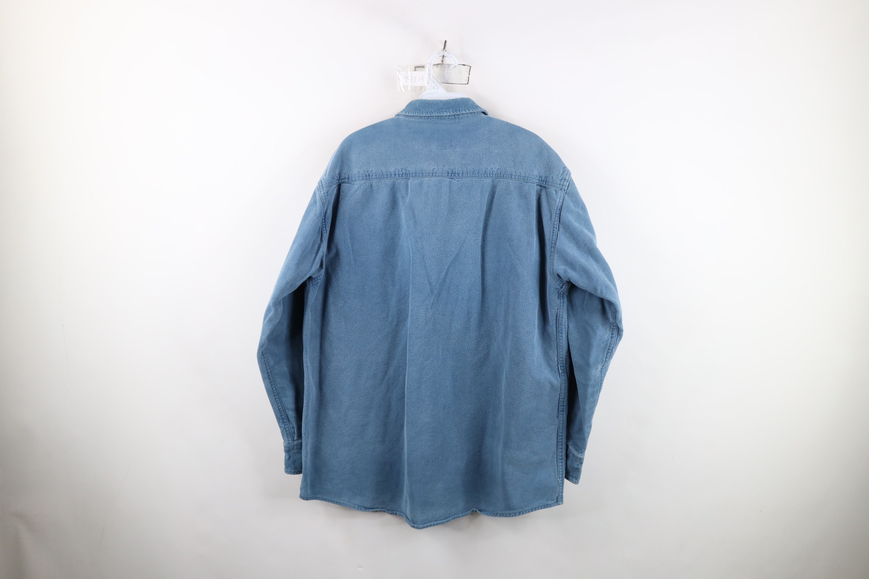 Cabelas Vintage 90s Cabelas Chamois Cloth Button Shirt Blue Size US L / EU 52-54 / 3 - 10 Thumbnail