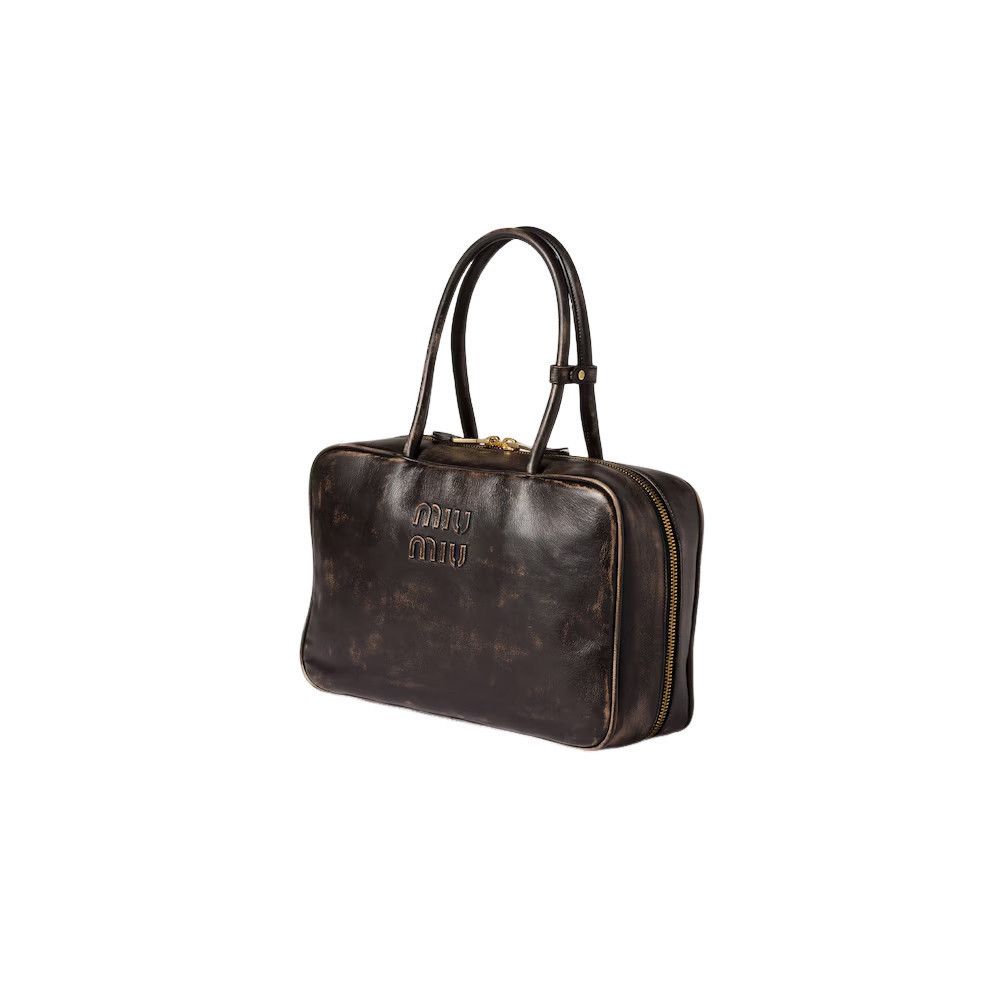 Miu Miu MIU MIU Beau Large $4100 Coffee Leather Top Handle New And A Size ONE SIZE - 4 Thumbnail