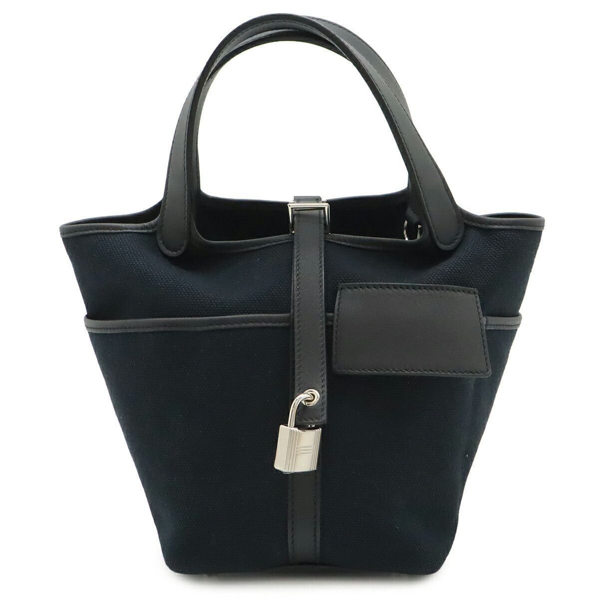 Hermes Hermes Hermes Picotin Lock PM Toile Goeland Veau Swift Handbag Leather Tote Bag Stamp B (2023) DUTY FREE for USA Size ONE SIZE - 1 Thumbnail