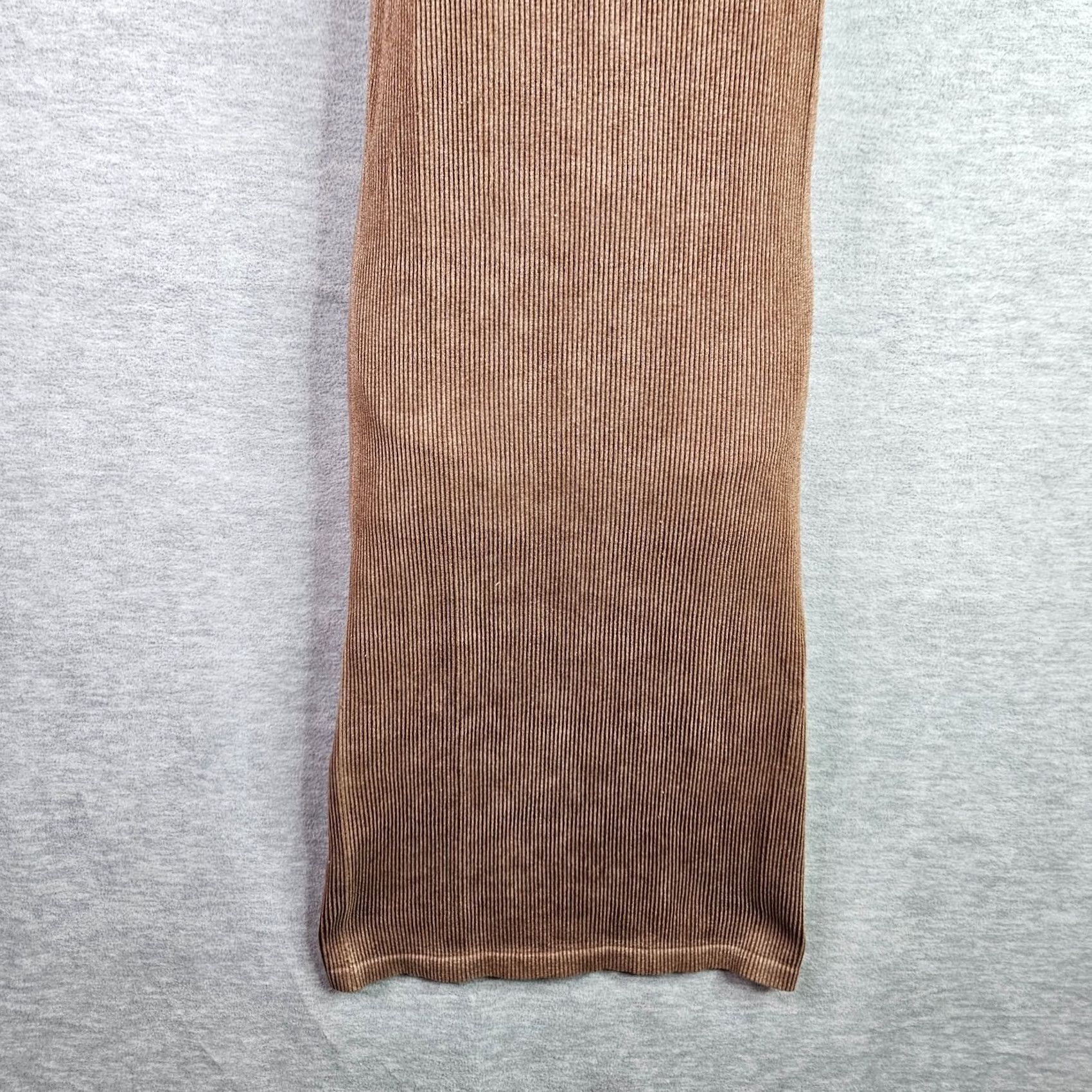 Vintage Crave Fame Women Midi Dress Brown Sleeveless Bodycon Stretch Casual M Size M / US 6-8 / IT 42-44 - 5 Thumbnail