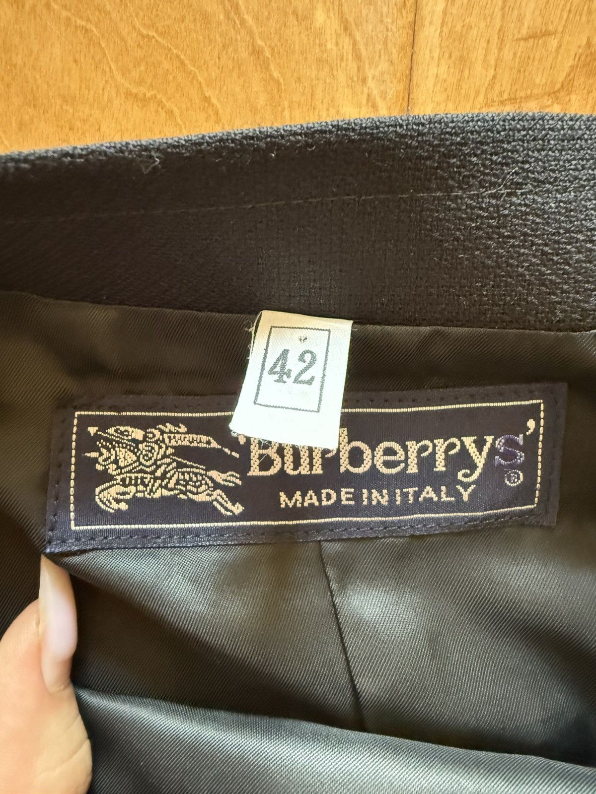 Burberry Vintage Burberry Mohair+Wool Midiskirt Size 28" / US 6 / IT 42 - 3 Thumbnail