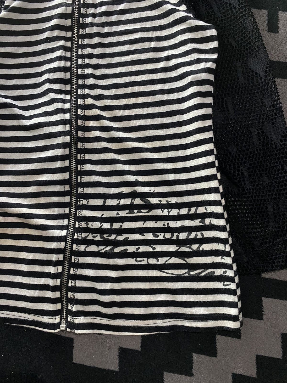 Hysteric Glamour 2000s pastime gothic poem striped hoodie Size US M / EU 48-50 / 2 - 4 Thumbnail