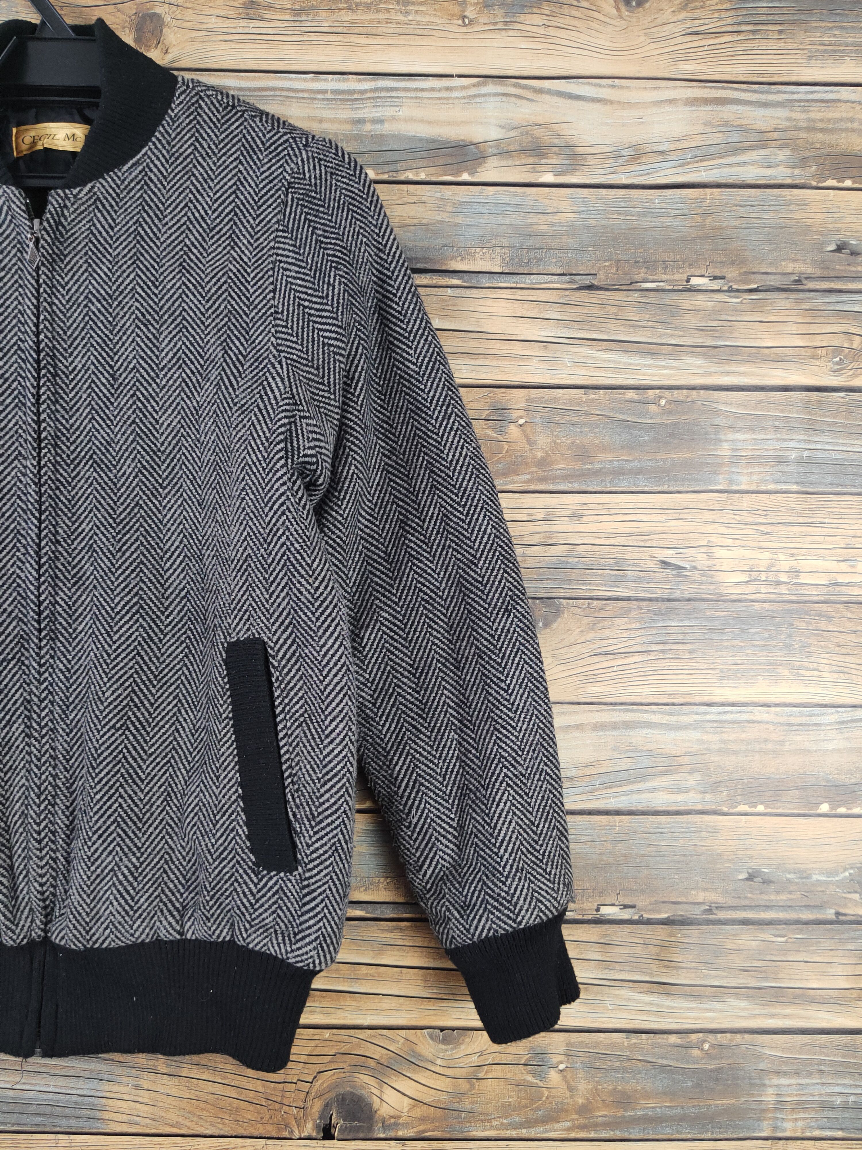 Japanese Brand Cecil McBee Gray Black Wool Jackets #W2244 Size US S / EU 44-46 / 1 - 5 Thumbnail