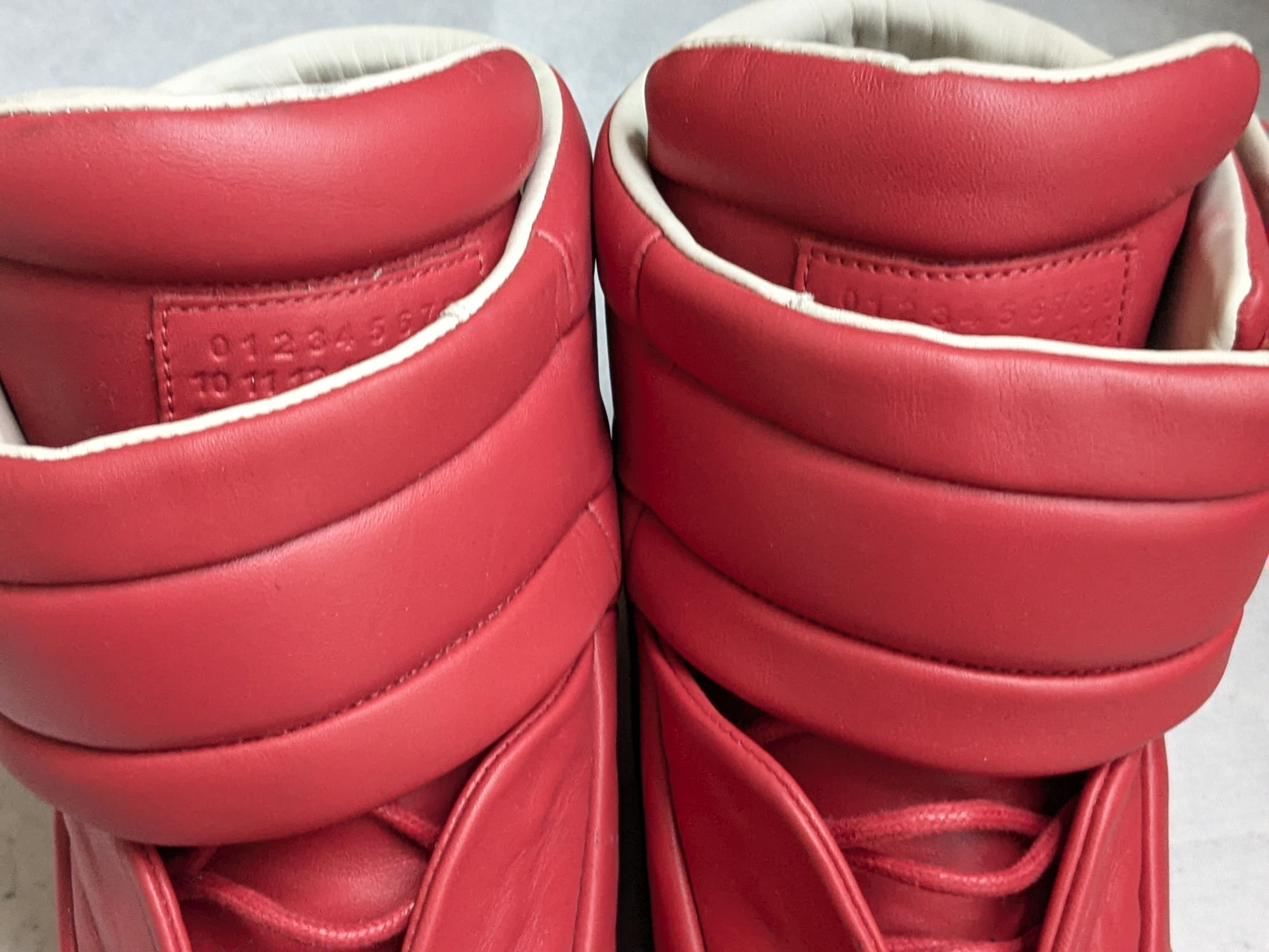 Maison Margiela Maison Margiela Future Red 13 46 High Tops Leather Sneakers Size US 13 / EU 46 - 7 Thumbnail