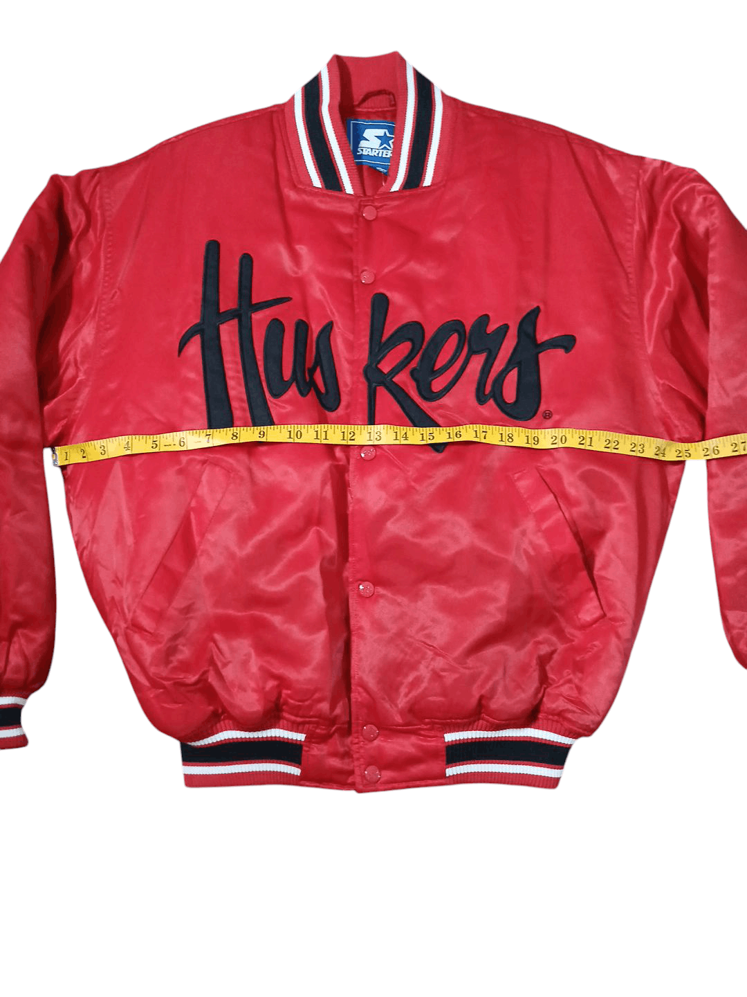 Starter STARTER NEBRASKA CORN HUSKERS Satin Bomber Jacket Size US M / EU 48-50 / 2 - 3 Thumbnail