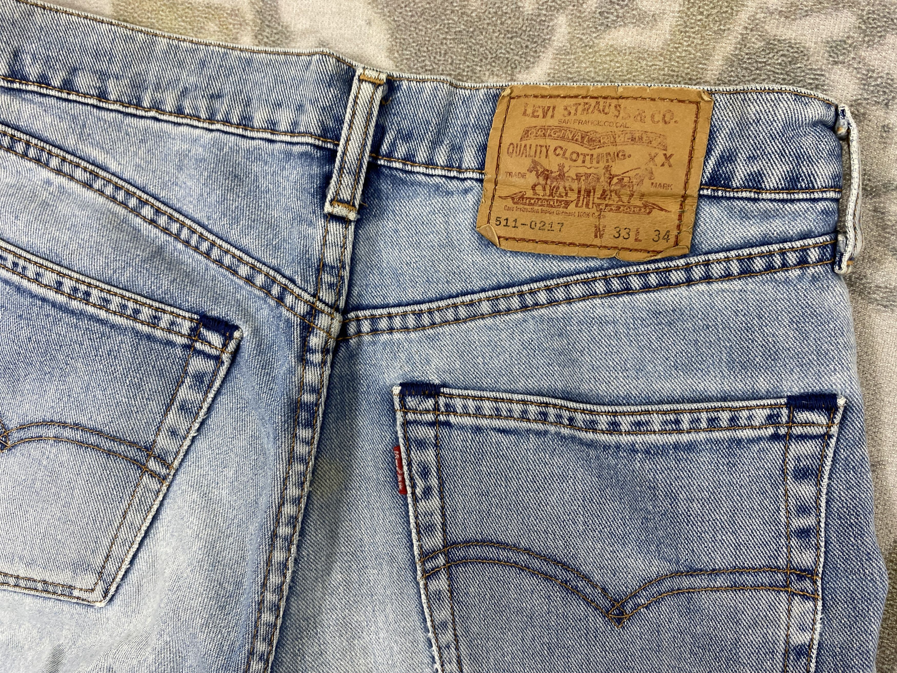 Levi's Distressed Blue Vintage Levi's 511 Jeans 31x25.5 - JN3686 Size US 31 - 11 Thumbnail