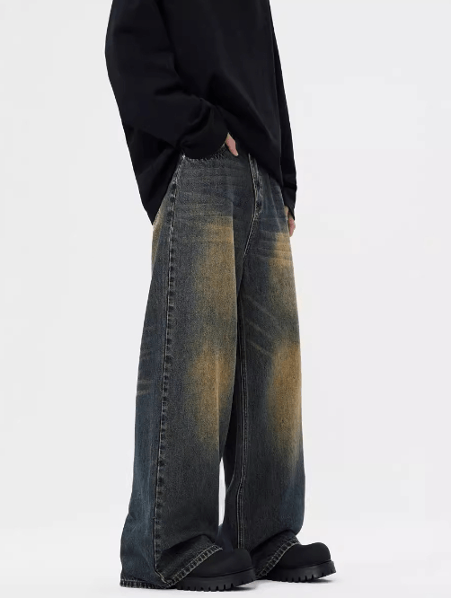 Japanese Brand × Jean American retro washed distressed loose straight jeans Size US 32 / EU 48 - 4 Thumbnail