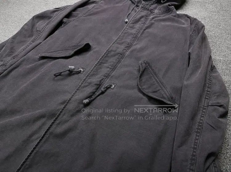 Neighborhood Neighborhood Military Fish Tail Washed Wax Dye Windbreaker Size US S / EU 44-46 / 1 - 2 Thumbnail