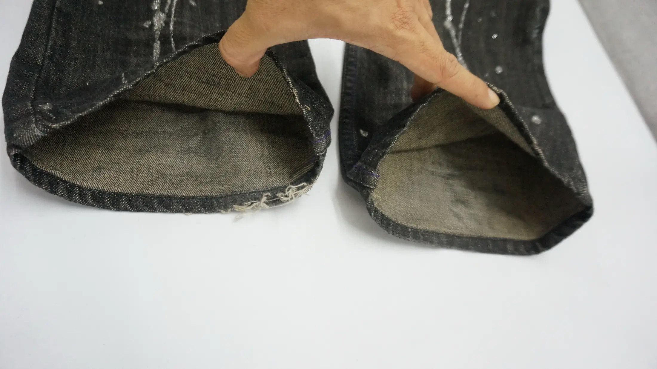 Japanese Brand Vintage MIDAS Distressed Shortrise Flared Jeans Size US 30 / EU 46 - 17 Thumbnail