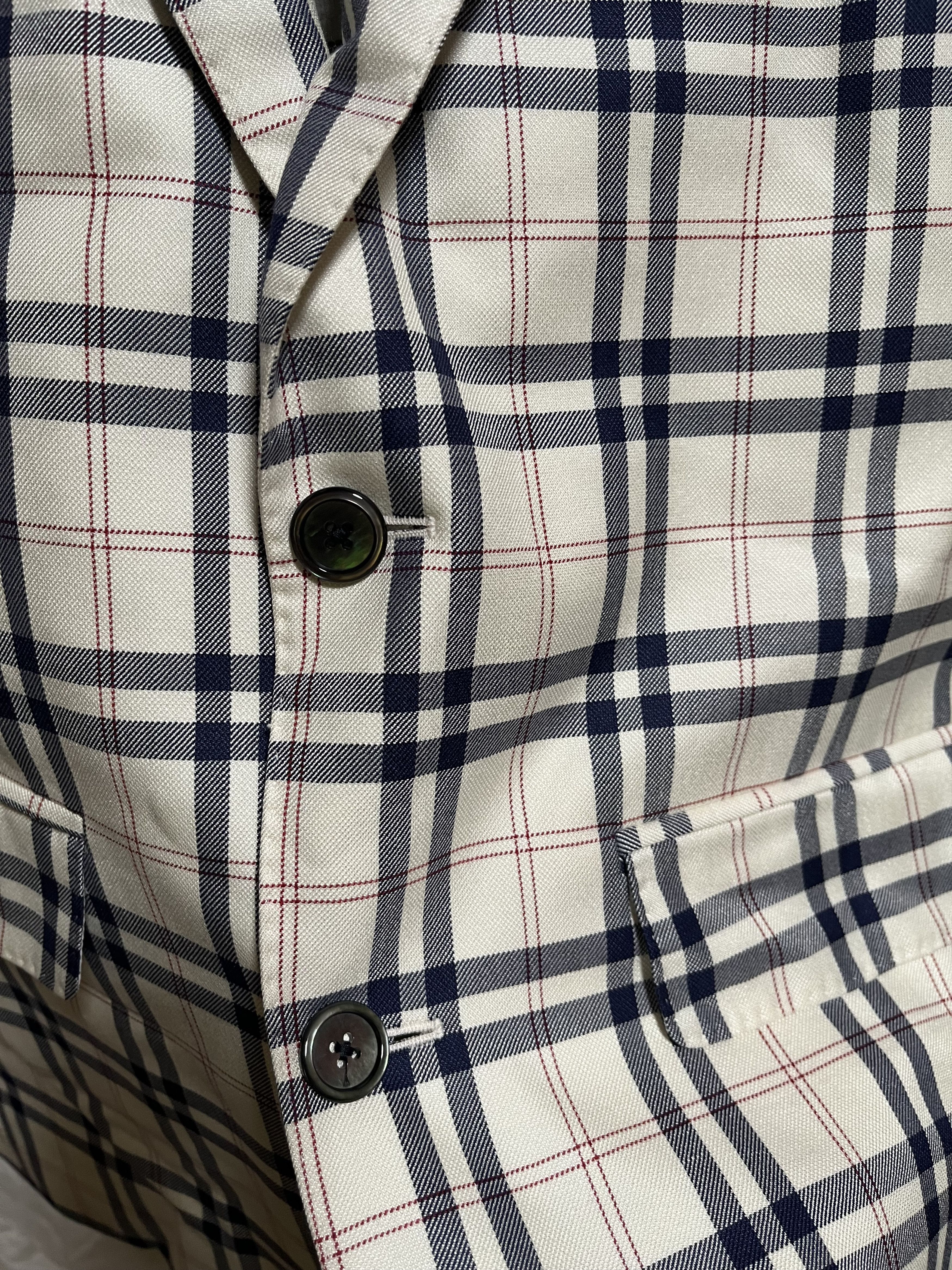 Plaid Single-Breasted Sport Coat